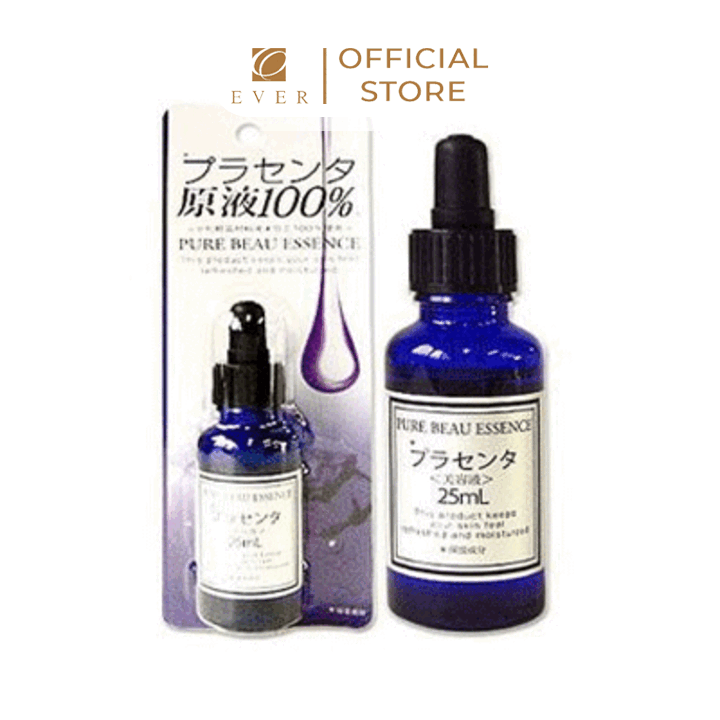 PURE BEAU ESSENCE_Serum dưỡng da chiết xuất từ nhau thai mờ đốm nâu 25ml