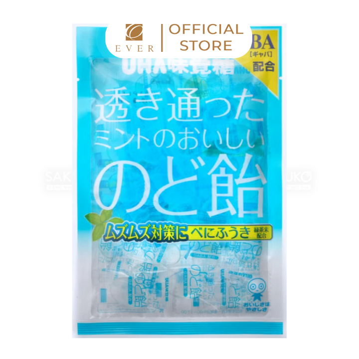 UHA_Kẹo ngậm họng vị bạc hà the mát 92g