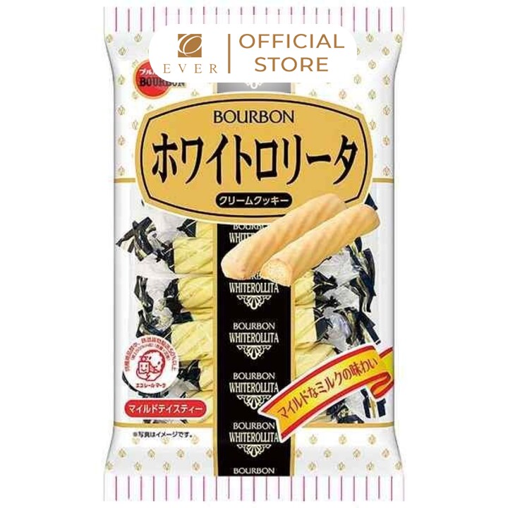 BOURBON_Bánh cuộn vị kem Rollita 98g