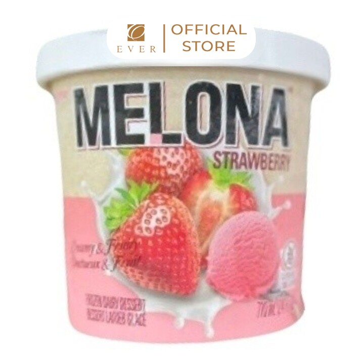 BINGGARE_Kem hộp Melona vị dâu 710ml