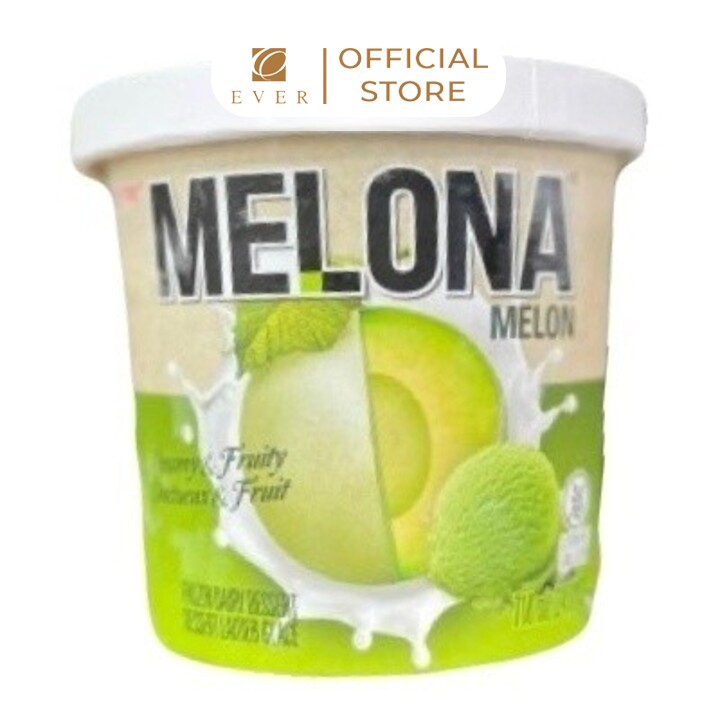 BINGGARE_Kem hộp Melona vị dưa lưới 710ml