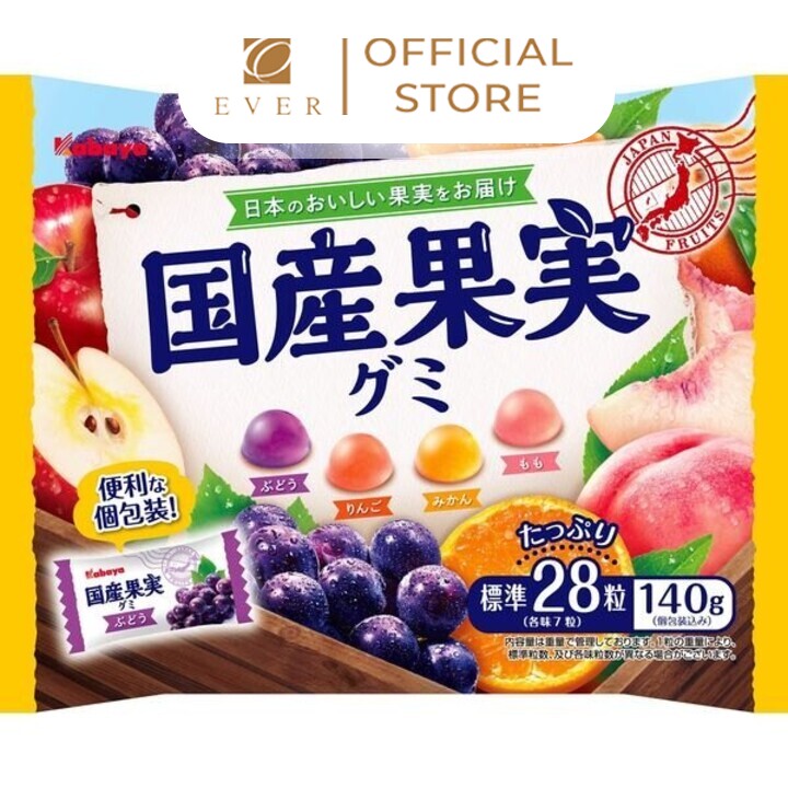 KABAYA_Kẹo dẻo vị trái cây 140g