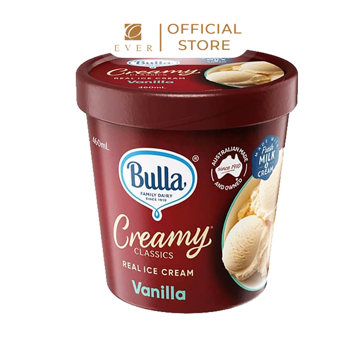 BULLA_Kem hộp Creamy vị vani truyền thống 460ml