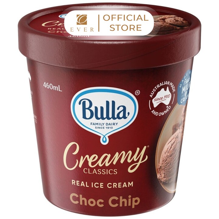 BULLA_Kem hộp Creamy vị socolachip 460ml