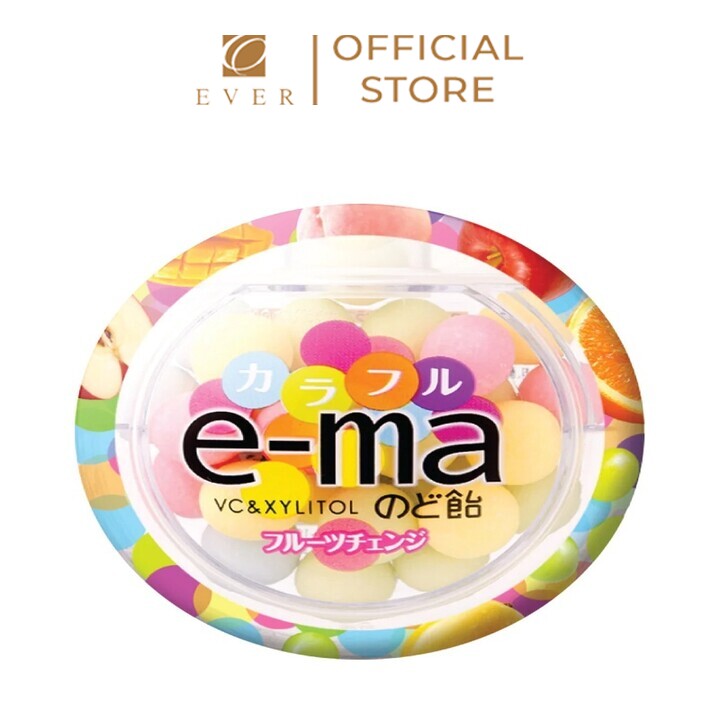 UHA_Kẹo Ema bổ sung vitamin C có tinh chất bạc hà 33g