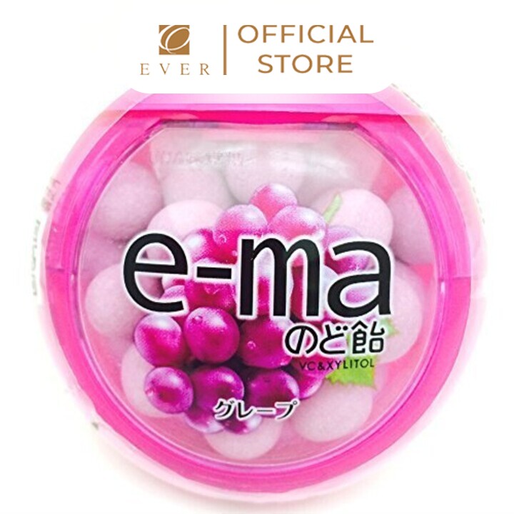 UHA_Kẹo Ema bổ sung vitamin C vị nho 33g