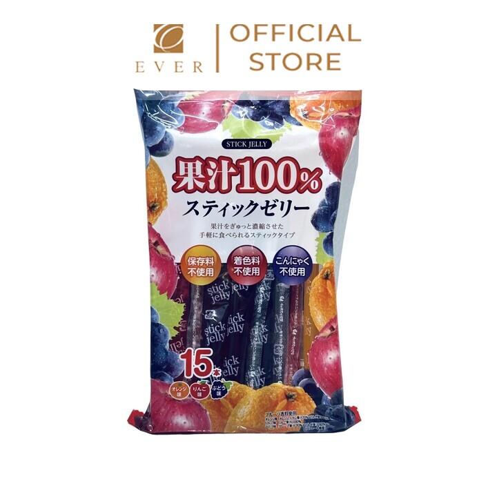 RIBON_Thạch que 100% nước ép trái cây 245g