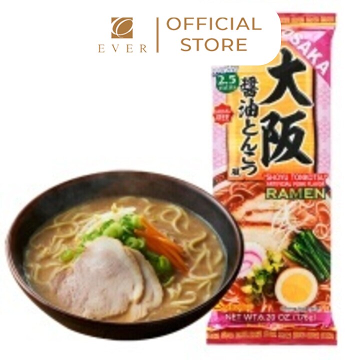 ITSUKI_Mì ramen Osaka vị xương hầm nước tương 182g