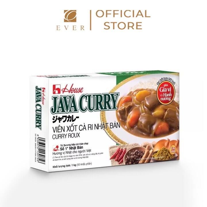 HOUSE_Viên xốt cari Java Curry Nhật Bản 1kg