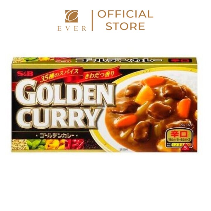 S&B_Viên cari Golden cô đặc vị cay 198g
