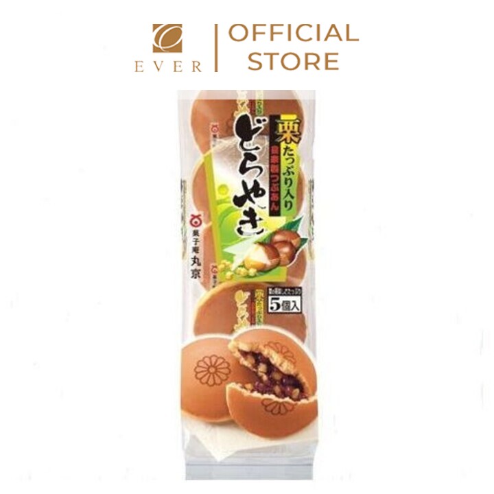 MARUKYO_Bánh dorayaki nhân đậu đỏ hạt dẻ 300g