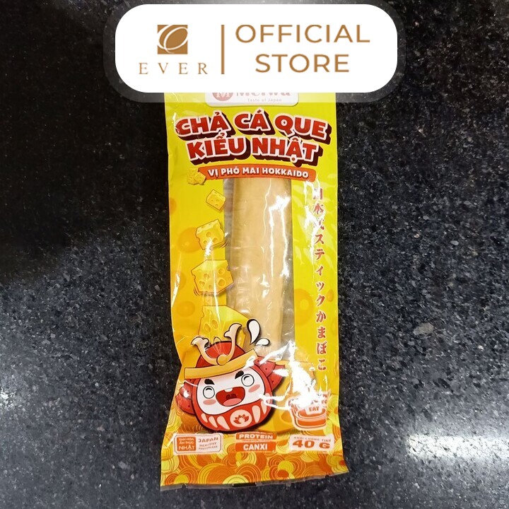 MEIWA_Chả cá xiên que kiểu Nhật vị phô mai Hokkaido 40g