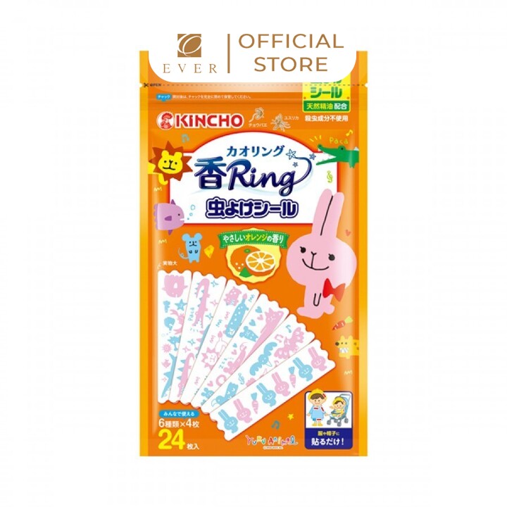 KINCHO_Miếng dán chống muỗi hương cam 24P