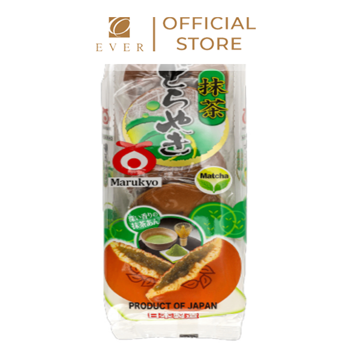 MARUKYO_Bánh dorayaki vị trà xanh nhân đậu đỏ 280g