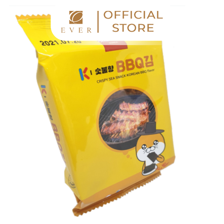 OTTOR MONG_Rong biển Hàn Quốc vị BBQ 4.5g*3