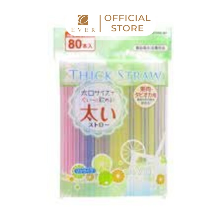 SEIWA PRO_Set 80 ống hút Thick Straw 21cm