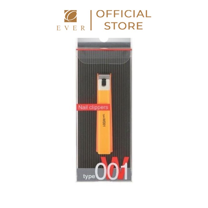 KAI_Bấm móng tay thân nhựa màu cam 7.6cm