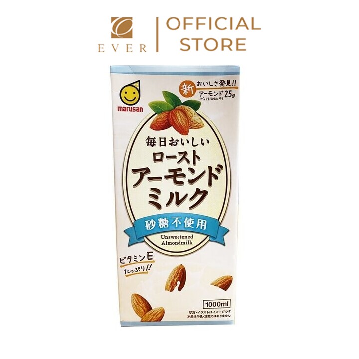 MARUSAN_Sữa hạnh nhân không đường 1L