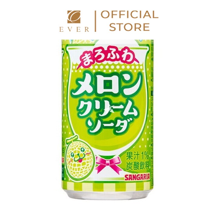 SANGARIA_Nước ngọt có ga soda kem vị dưa lưới 190g