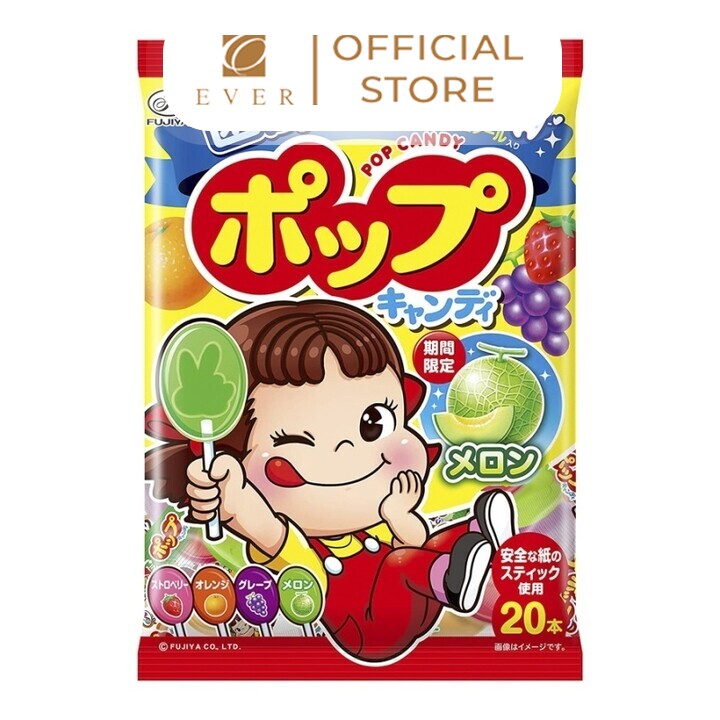 FUJIJA_Kẹo mút vị trái cây dùng đường oligo 20P 128g