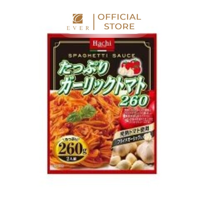 HACHI_Sốt mì spaghetti vị tỏi cà chua 260g