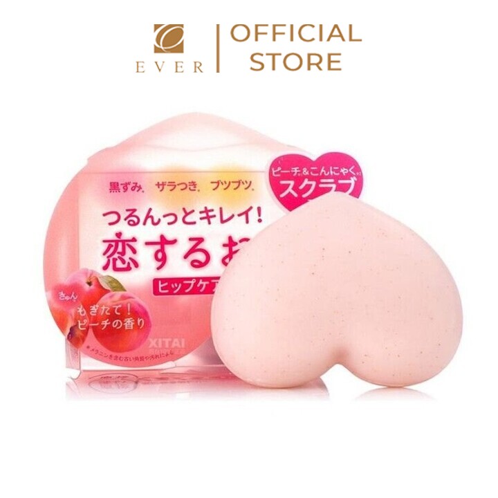 PELICAN_Xà phòng tắm giảm thâm mông hương đào 80g