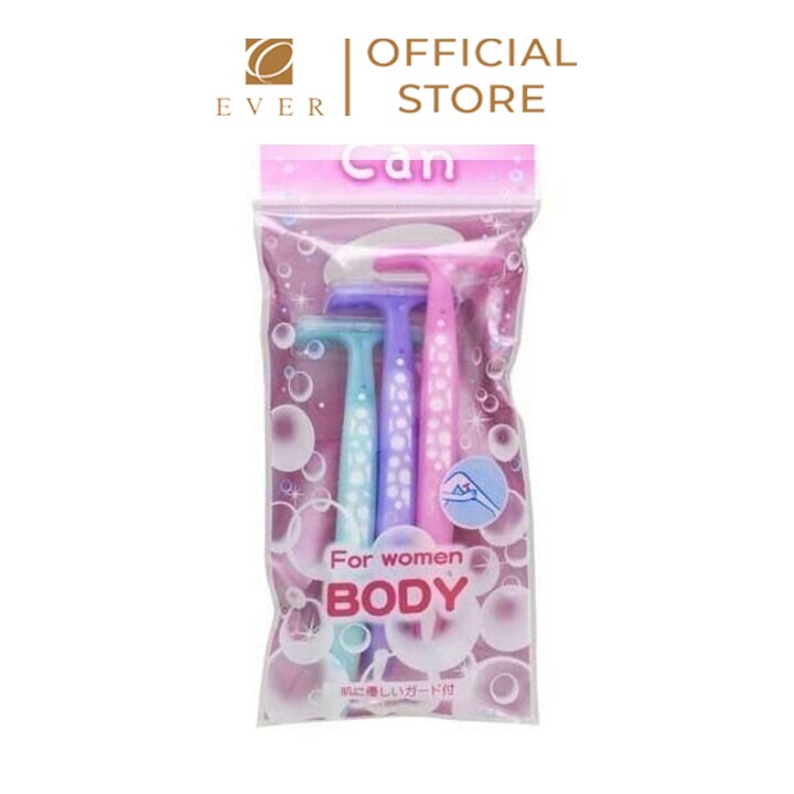 KAI_Set 3 dao cạo cho nữ cán chữ T 18.5cm