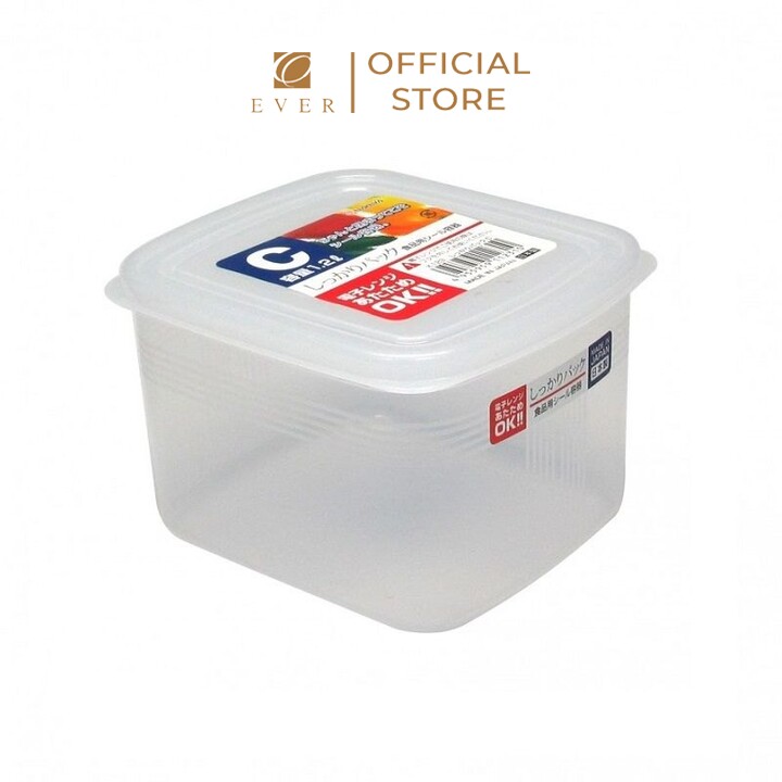 NAKAYA_Hộp nhựa đựng thực phẩm nắp dẻo 1.2L