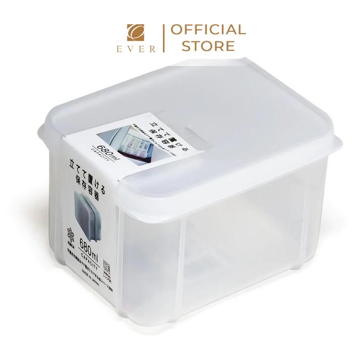 SANADA_Hộp nhựa đựng thực phẩm nắp liền dẻo 680ml