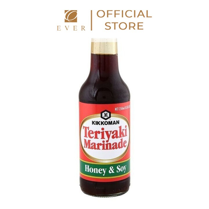 KIKKOMAN_Sốt ướp Teriyaki vị mật ong và nước tương 250ml
